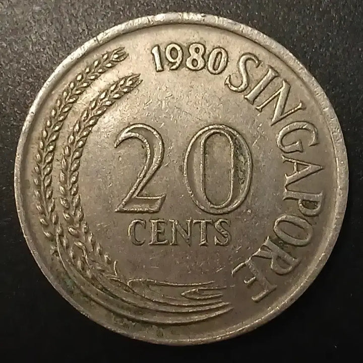 [BUNJANG] 1980 Singapore 20 Cent Coin / 1980년 싱가포르 20센트 동전 w1429