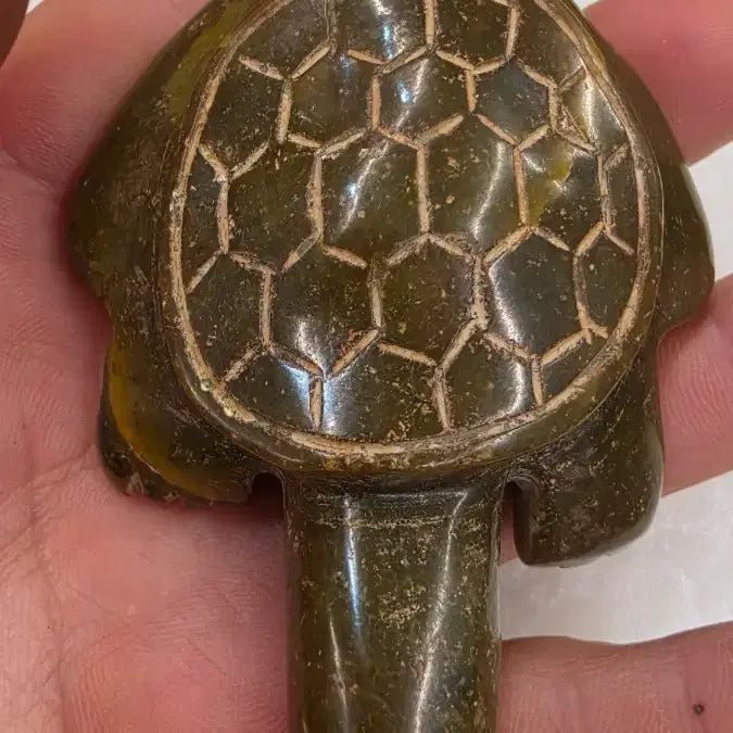 [BUNJANG] Gogok &amp; Gangok Jade Turtle Ornament / 고옥에강옥 비취 거북이옥 0527