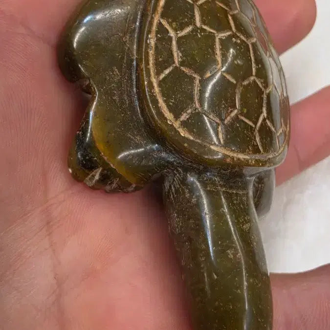[BUNJANG] Gogok &amp; Gangok Jade Turtle Ornament / 고옥에강옥 비취 거북이옥 0527