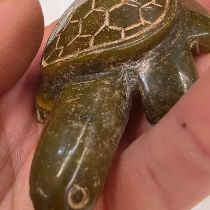 [BUNJANG] Gogok &amp; Gangok Jade Turtle Ornament / 고옥에강옥 비취 거북이옥 0527