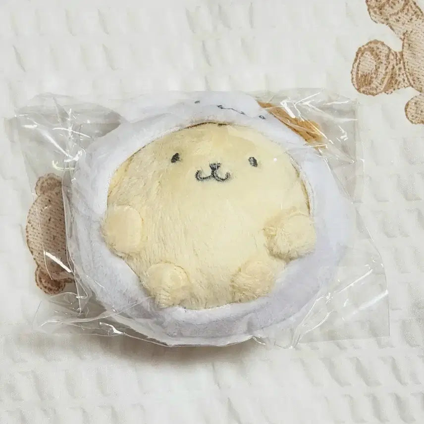 [BUNJANG] Sanrio Pompompurin Mascot with Muffin Hat / 산리오 머핀 탈 쓴 동그란 폼폼푸린 마스코트 팝니다.