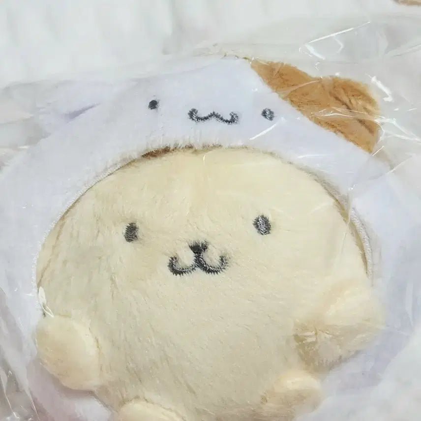 [BUNJANG] Sanrio Pompompurin Mascot with Muffin Hat / 산리오 머핀 탈 쓴 동그란 폼폼푸린 마스코트 팝니다.