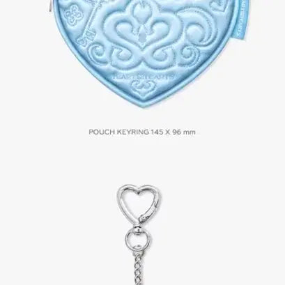[BUNJANG] Hats de Hats 1st Anniversary Heart Keyring Pouch / 하츠투하츠 1주년 기념 하트 키링 파우치 하투하