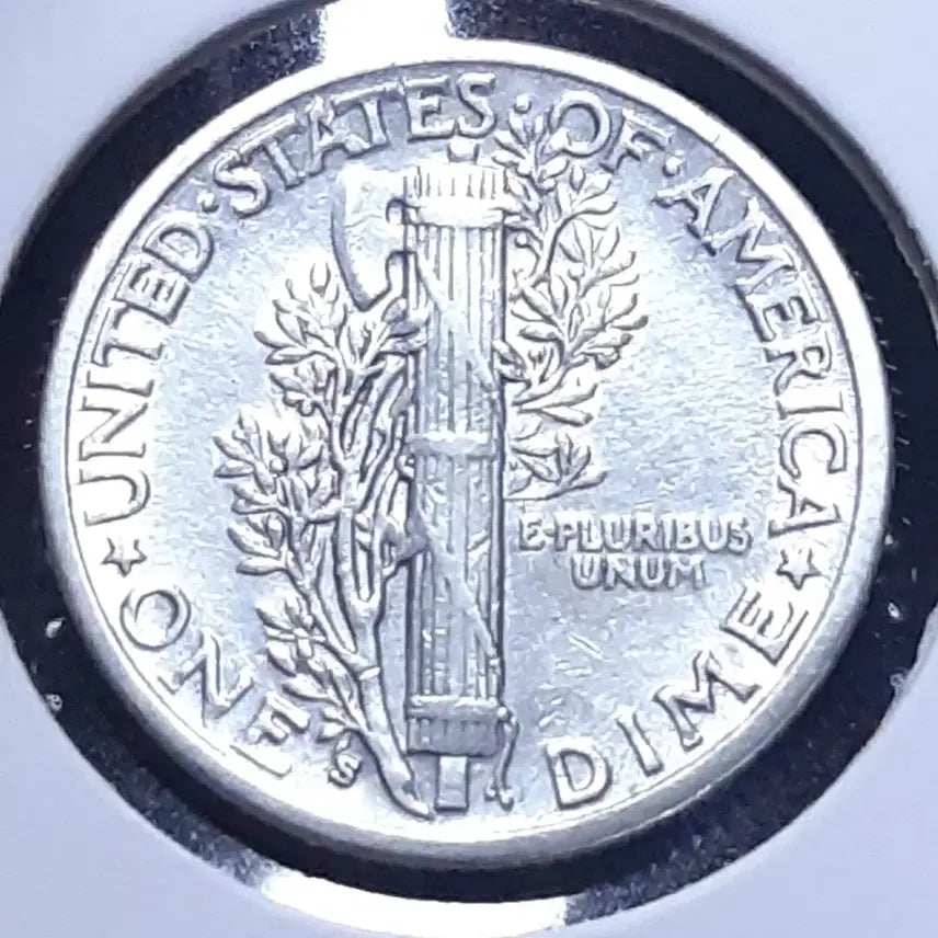 [BUNJANG] 1937 Mercury Dime Silver Coin / [은화] 미국 준미사용 1937년s 머큐리다임 은화.외국주화 주화 화폐