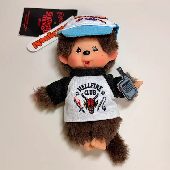[BUNJANG] Monchhichi x Stranger Things Hellfire Club Plush / 몬치치 X 스트레인저 띵스 헬파이어 클럽 인형