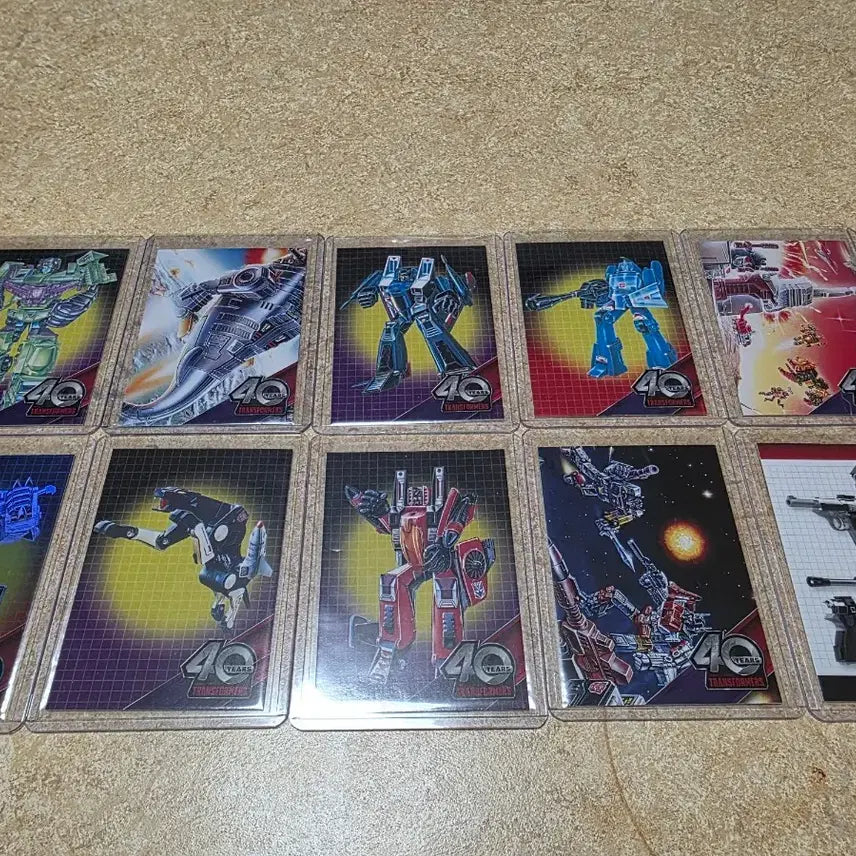[BUNJANG] Transformers 40th Anniversary 10-Card Set / 트랜스포머 40주년 기념 카드 10종 세트