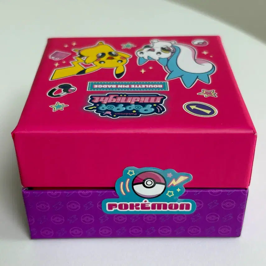 [BUNJANG] Pokemon Pikachu &amp; Raichu Pin Badge Box Set / 포켓몬 피카츄&amp;라이츄 핀뱃지 박스 세트 팝팝