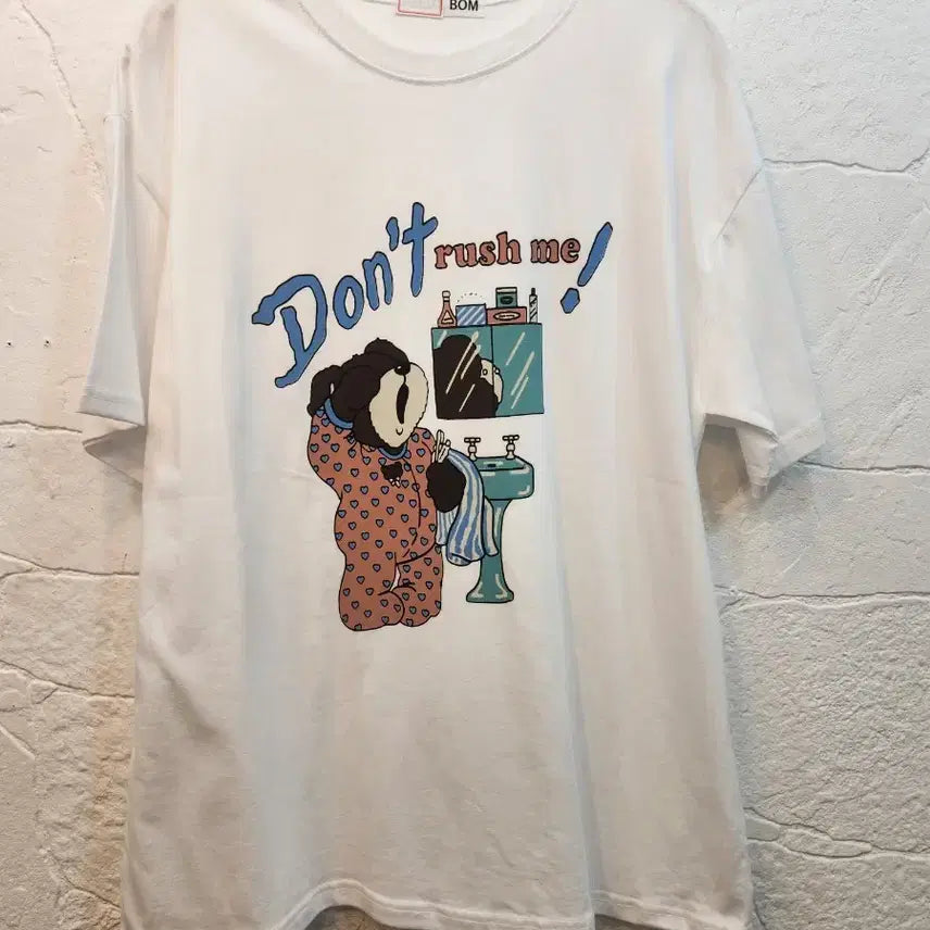 [BUNJANG] Bear Print Oversized Summer T-Shirt (New) / 곰돌이 오버핏 여름 반팔티 (새상품)