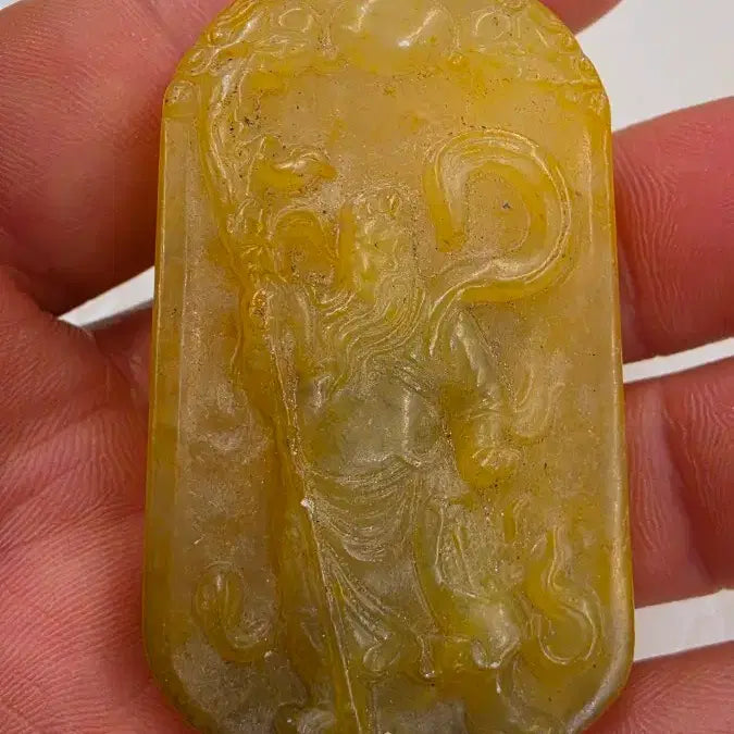 [BUNJANG] Guan Yu General Jade Carving / 고옥에강옥 관우장군옥 0527