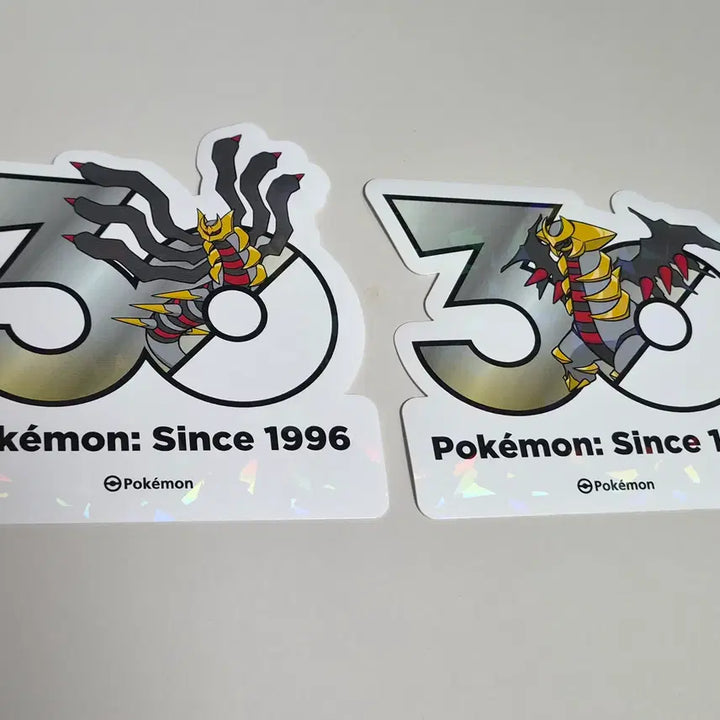 [BUNJANG] Pokemon 30th Anniversary Logo Sticker Giratina Origin Form &amp; Altered Form Set / 포켓몬 30주년 로고 스티커 기라티나 어나더폼, 오리진폼 판매합니당