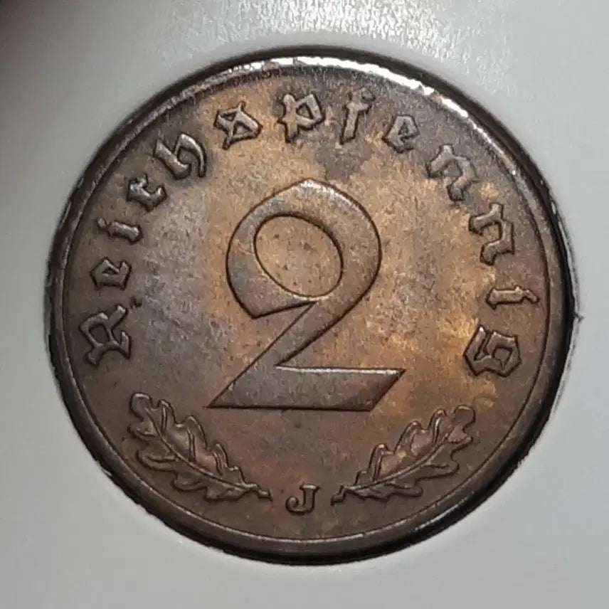 [BUNJANG] 1938 Germany Nazi 2 Reichspfennig Coin - Unused / 독일 나치 미사용 1938년 2페닝.외국주화 주화 화폐 동전