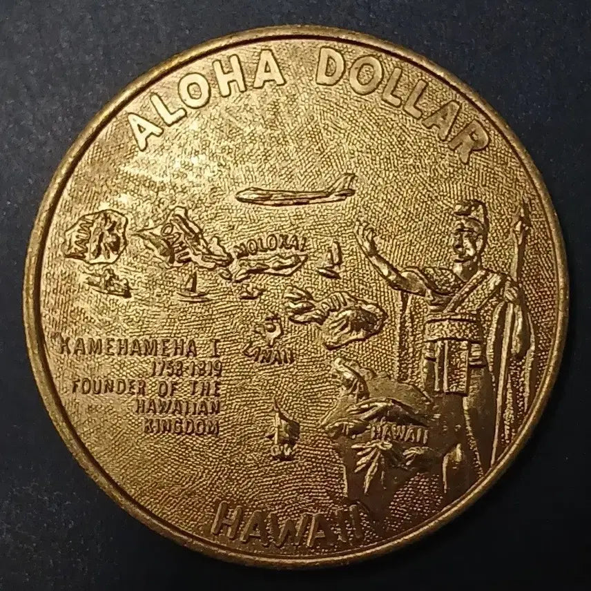 [BUNJANG] Large Hawaii Aloha Dollar Commemorative Coin / [대형] 하와이 알로하 달러 기념 주화 w1446