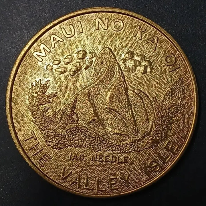 [BUNJANG] Large Hawaii Maui Iao Needle Commemorative Coin / [대형] 하와이 마우이 이아오 니들 기념 주화 w1447
