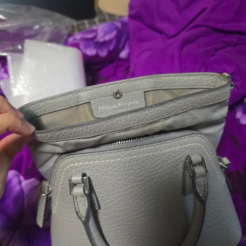 [BUNJANG] Maison Margiela 5AC Micro Tote Bag Grey / 메종마르지엘라 5AC 마이크로 토트백 그레이 정품