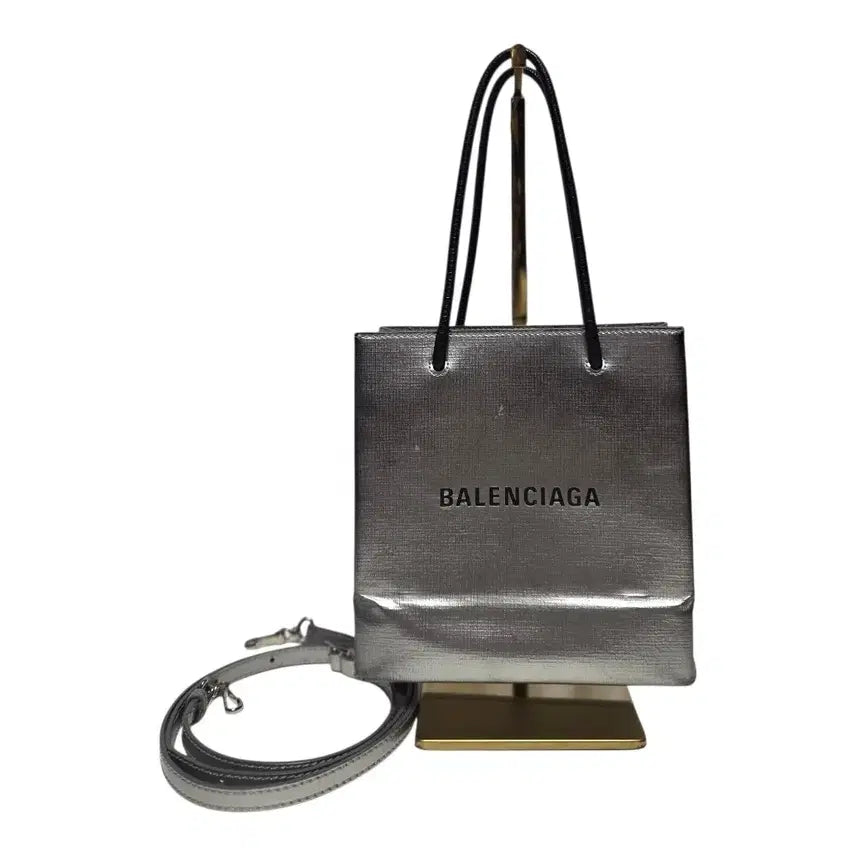 [BUNJANG] Balenciaga Shopping XXS North South Tote Bag Grey / [정품]발렌시아가 쇼핑 XXS 노스 사우스 토트백 그레이