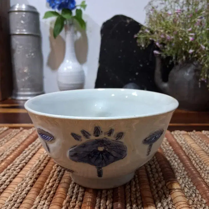 [BUNJANG] Seokwangsu Celadon Porcelain Tea Bowl / 무형문화재 한도 서광수 청화백자 다완