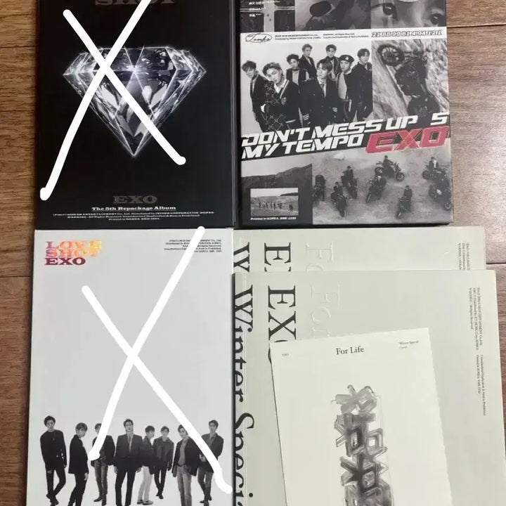 [BUNJANG] EXO Album Bundle Set (Overdose, Miracle in December, Lotto, Tempo, For Life, Exodus + Goods) / 엑소 앨범 대량판매 (중독,12월의 기적,로또,템포,포라이프 외 엑소굿즈
