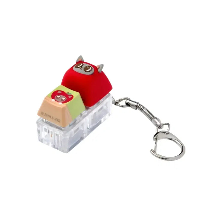 [BUNJANG] TXT Taehyun Batang Cat Keycap Keyring (Sealed) / (태현) 뿔바투 다고냥 키캡 키링 Keycap Keyring