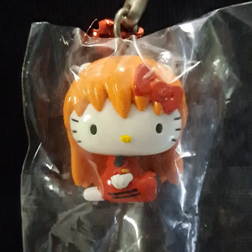 [BUNJANG] Evangelion x Hello Kitty Asuka Strap (New) / 고전 에반게리온 헬로키티 아스카 스트랩 새상품