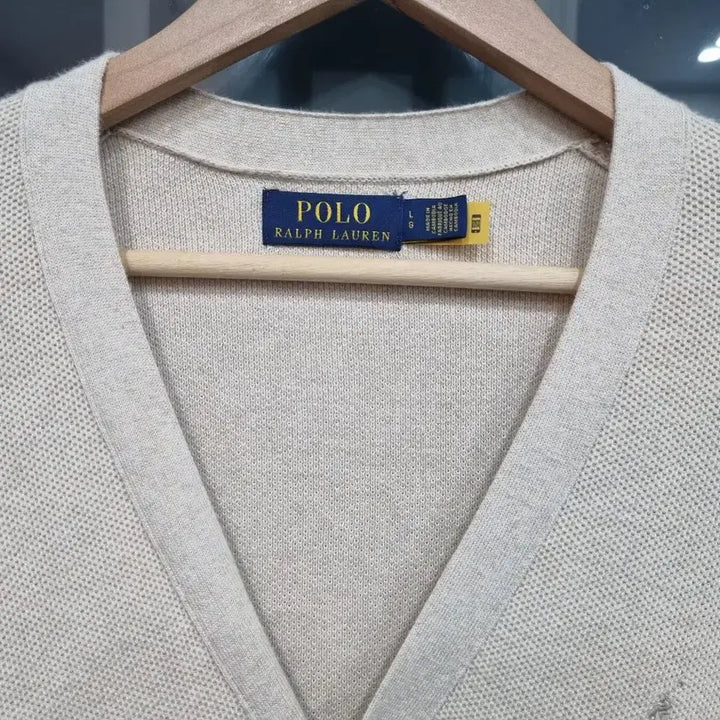 [BUNJANG] Polo Ralph Lauren Beige Cardigan / 110/ 폴로 랄프로렌 베이지색 가디건