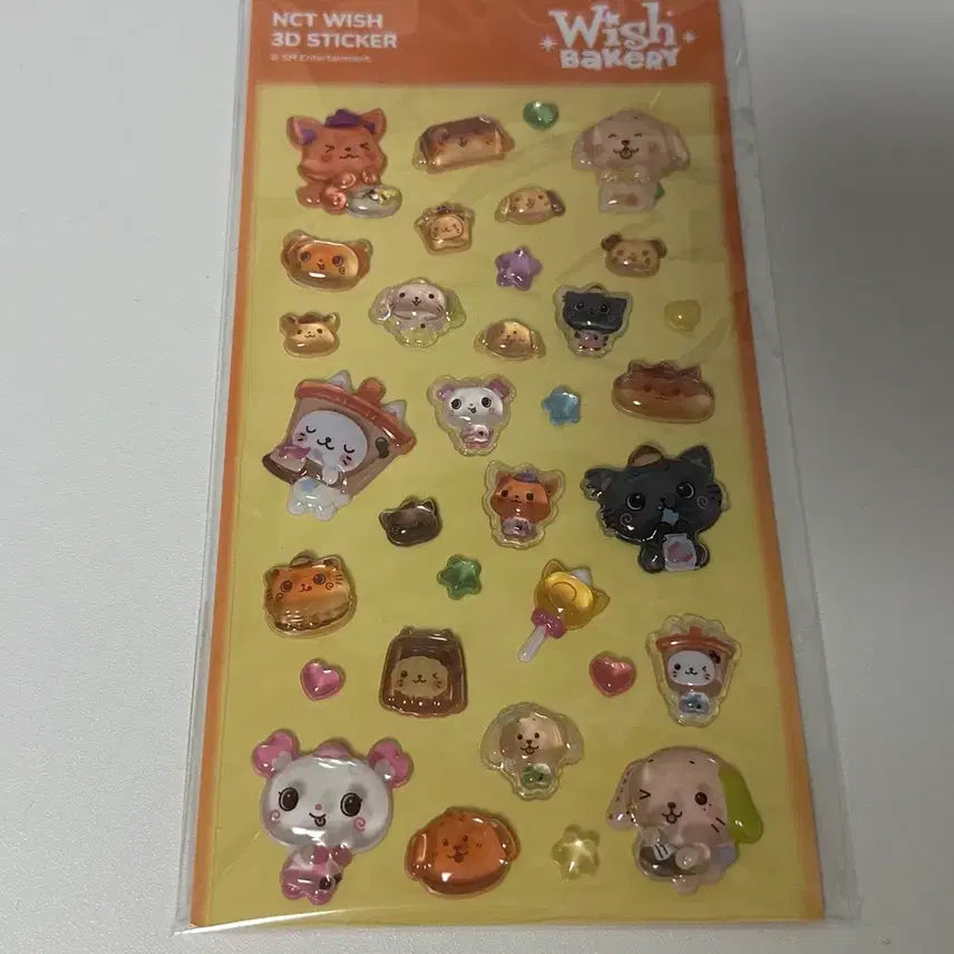 [BUNJANG] NCT WISH Wish Bakery 3D Sticker Sealed / NCT WISH 위시베이커리 3D 스티커 미개봉 양도