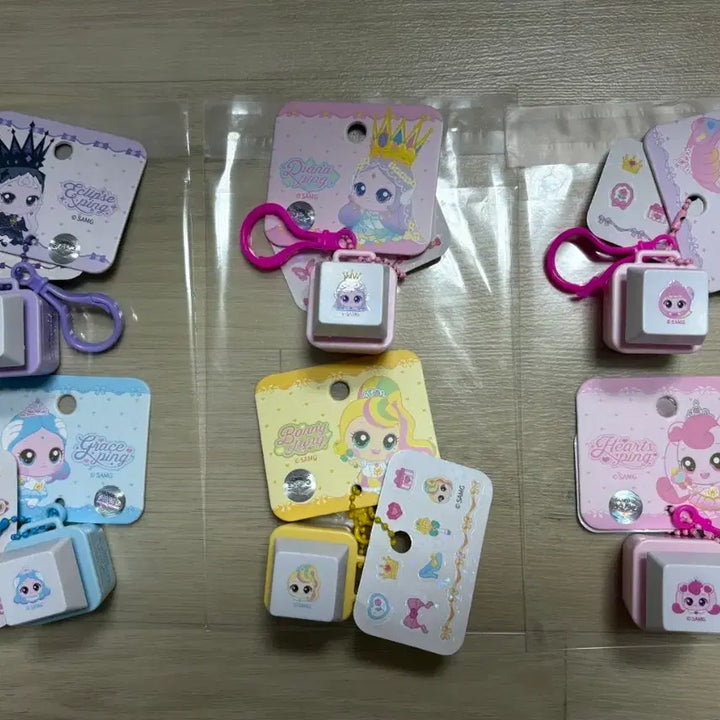 [BUNJANG] Catch! Teenieping Princess Clicker Stickers and Keycaps (7 types) / 캐치 티니핑 뽀니핑, 아름핑, 하츄핑, 사뿐핑 이클립스핑 다이아나핑 키캡