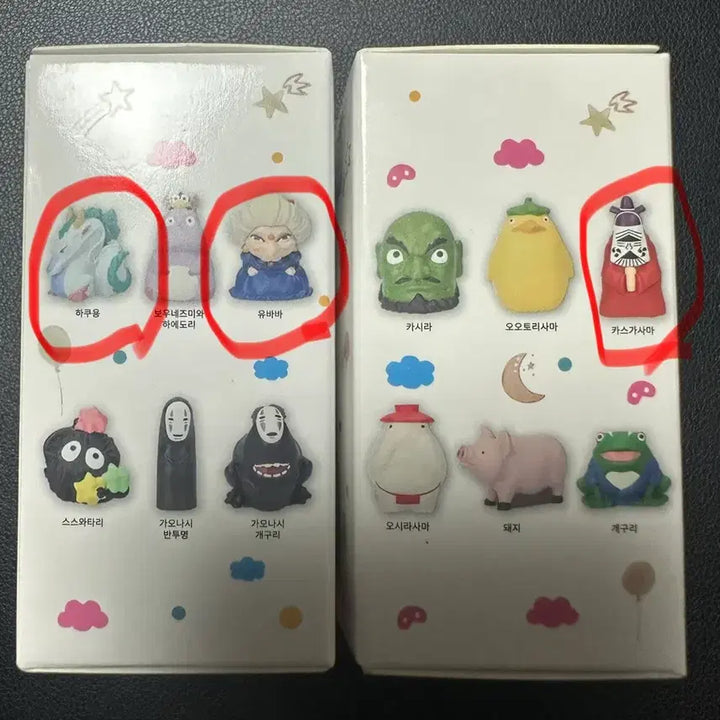 [BUNJANG] Spirited Away Finger Figures Set (Haku, Yubaba, Kashikojima) / 센과 치히로 손가락 피규어 3종 일괄 (하쿠용, 유바바, 카스가사마)