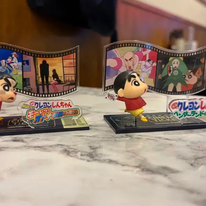 [BUNJANG] Crayon Shin-chan Cinema Ticket Acrylic Stand Figure Set / 짱구 시네마 티켓 아크릴 스탠드 피규어