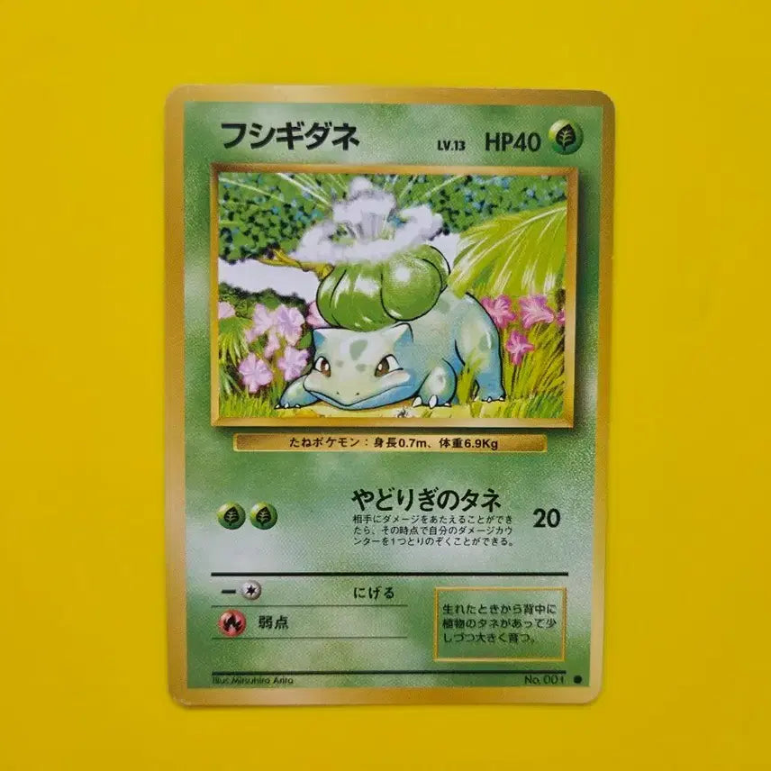 [BUNJANG] Pokemon Card 1996 Bulbasaur 1st Edition (A Grade, Japanese) / 포켓몬카드 1996 이상해씨 a급 초판 1st 1ed