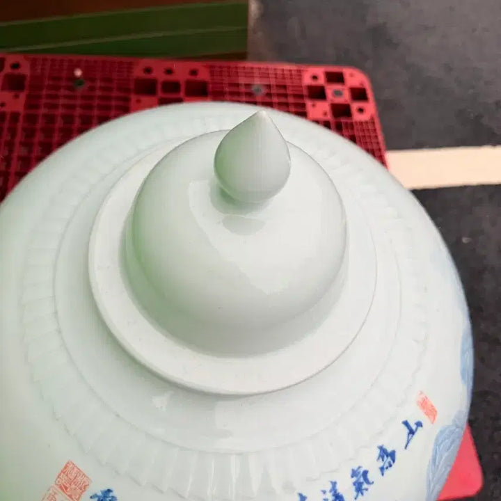 [BUNJANG] Seolbong Park ChanJong Extra Large Celadon Porcelain Vase / 설봉 박찬종 초대형도자기,높이약82cm,둘레약151cm