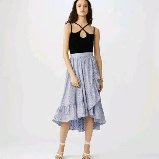 [BUNJANG] Maje Frilled Asymmetrical Skirt Size 1 / 마쥬 프릴 언발 스커트 1사이즈