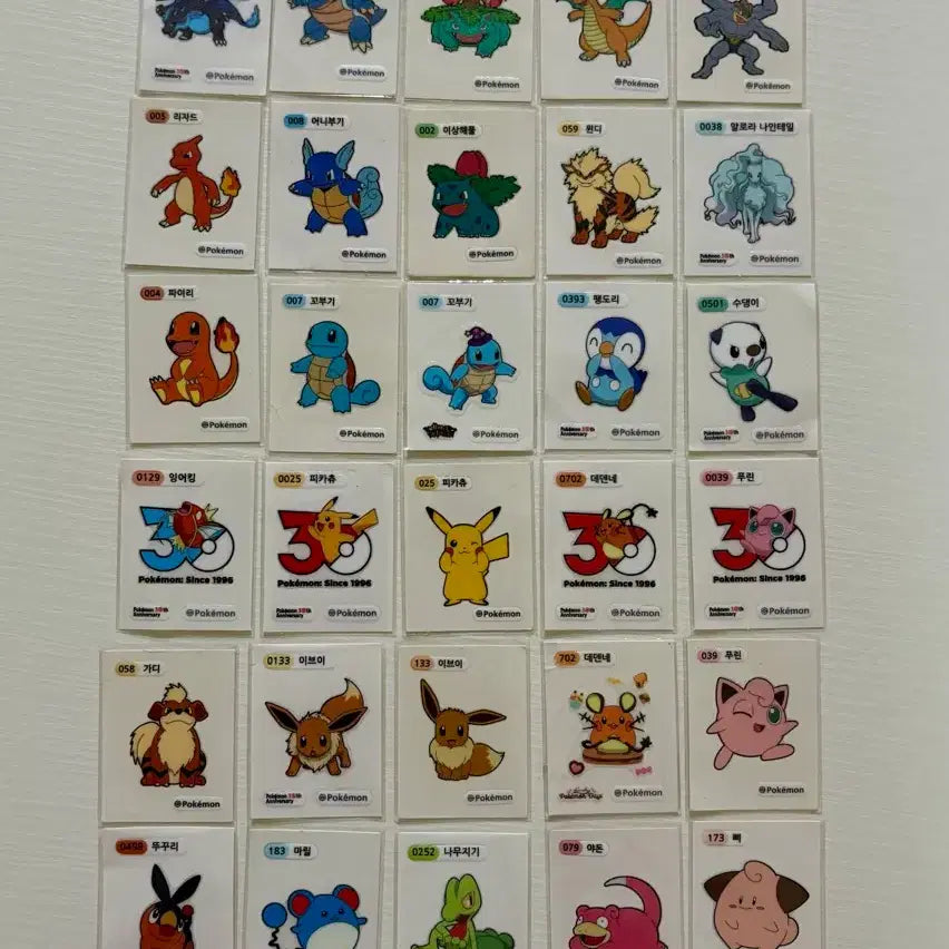 [BUNJANG] Pokemon Sticker Collection / 포켓몬 띠부실