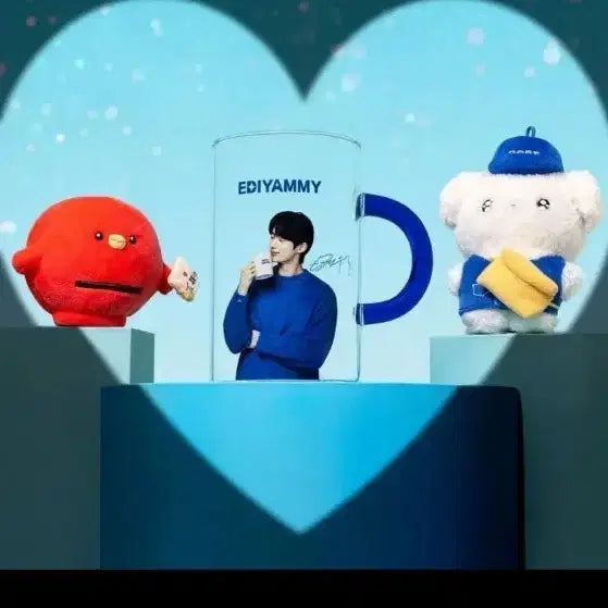 [BUNJANG] Byun Woo Seok Ediya Signed Glass + Signed Card / 변우석 이디야 사인 글라스 + 사인카드
