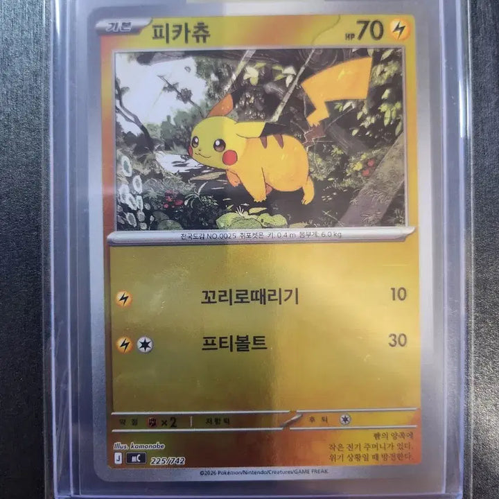 [BUNJANG] Pikachu &amp; Raichu Trading Cards (Set of 2) / 100덱 25번 피카츄 라이츄 각 1장 일괄(1)