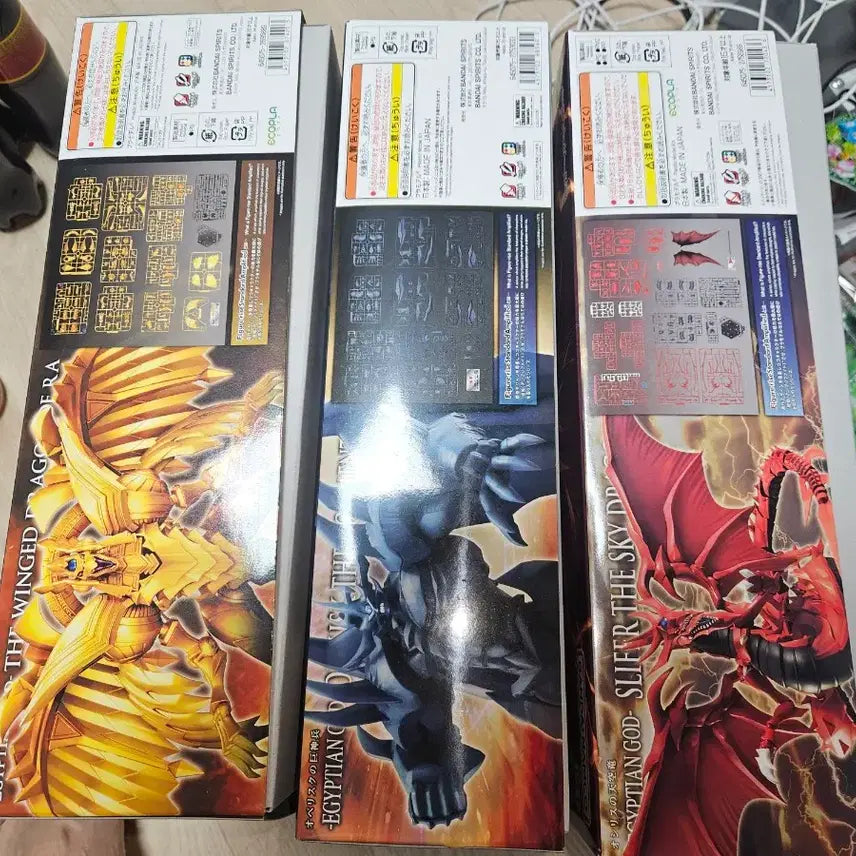[BUNJANG] Yu-Gi-Oh! Figure-rise Osiris, Obelisk, Ra Three Gods Model Kit Bundle Set / 유희왕 피규어라이즈 오시리스/오벨리스크/라 삼환신 택포 일괄판매