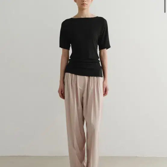 [BUNJANG] EAAH Black Short Sleeve T-Shirt / EAAH 블랙 반팔 티셔츠