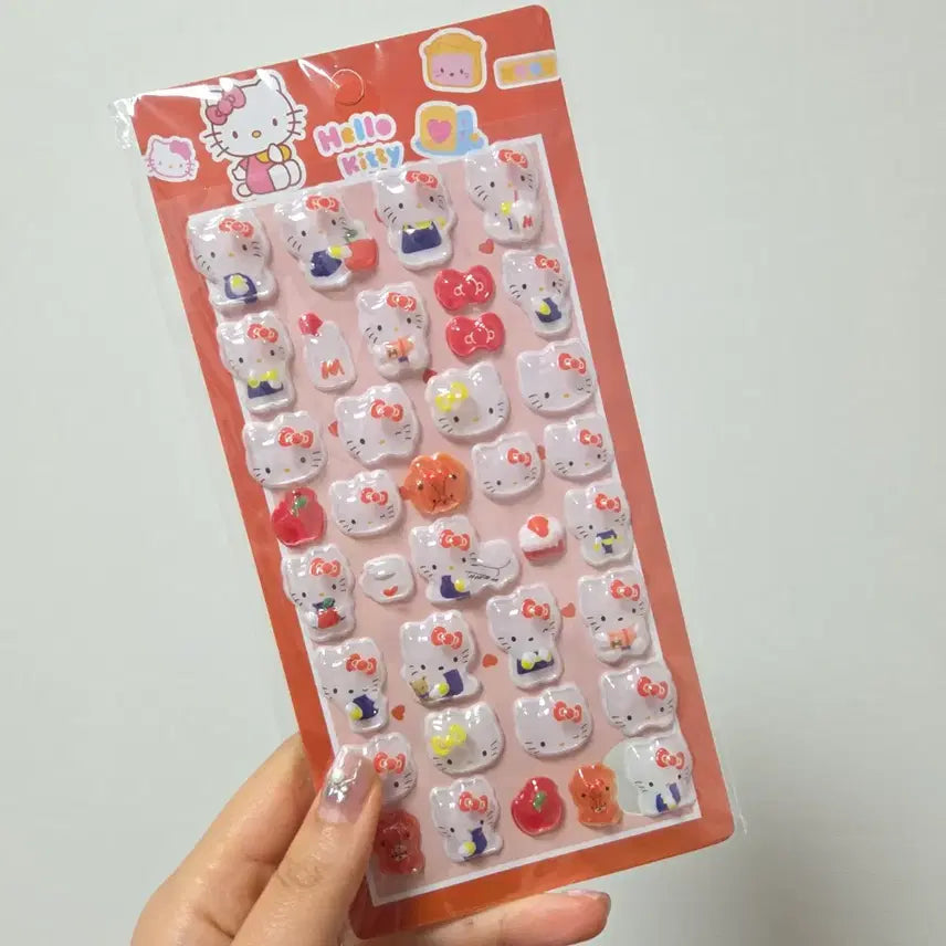 [SOLD OUT] 키티입체스티커 키티봉봉스티커 한교동봉봉스티커 산리오스티커
