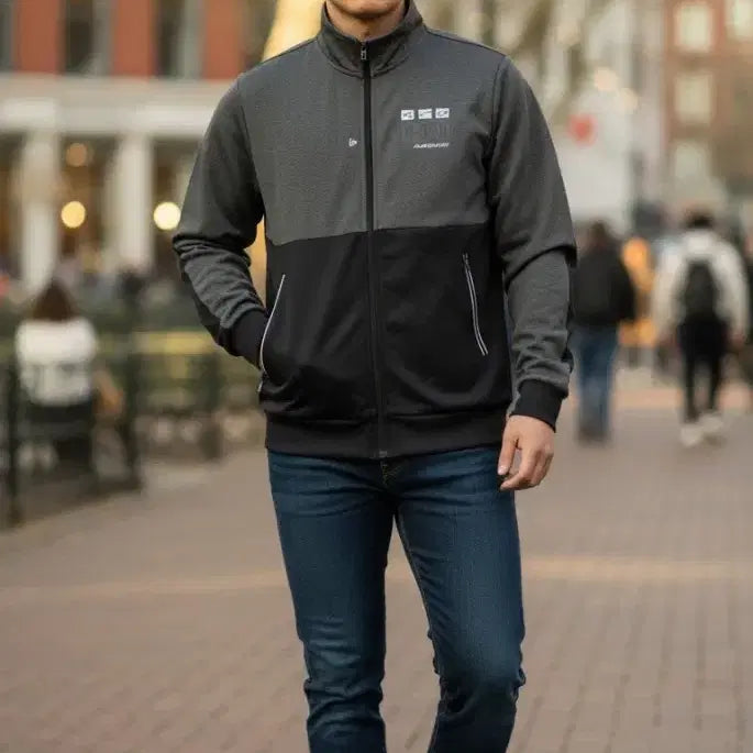 [BUNJANG] Performance Sports Zip-Up Gray/Black Size 170 / 퍼포먼스 스포츠 집업 그레이/블랙 170