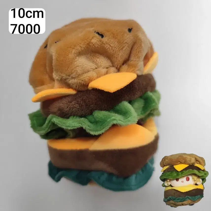 [BUNJANG] 10cm Cotton Doll Clothes Hamburger Outfit / 10cm 10깅옷 솜인형옷 솜깅옷 햄버거