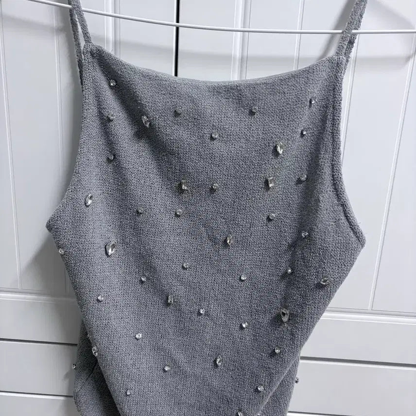 [BUNJANG] Zara Jewelry Open Back Top / Zara 자라 주얼리 오픈 백 탑