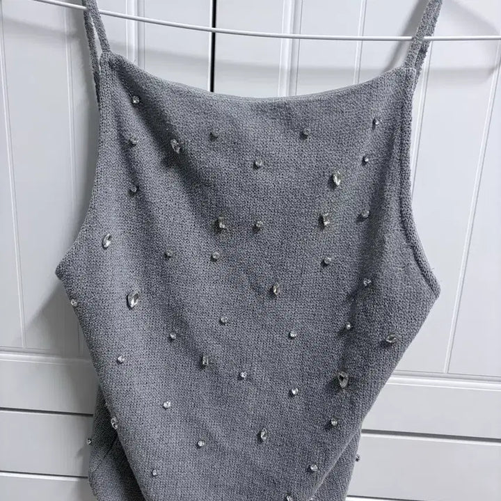 [BUNJANG] Zara Jewelry Open Back Top / Zara 자라 주얼리 오픈 백 탑