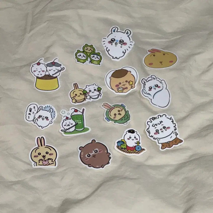 [BUNJANG] Chikawa Hachiware Usagi Kurimanju Momonga Character Sticker Set / 귀여운 먼작귀 조각스티커 세트 치이카와 하치와레 우사기 쿠리만쥬 모몽가