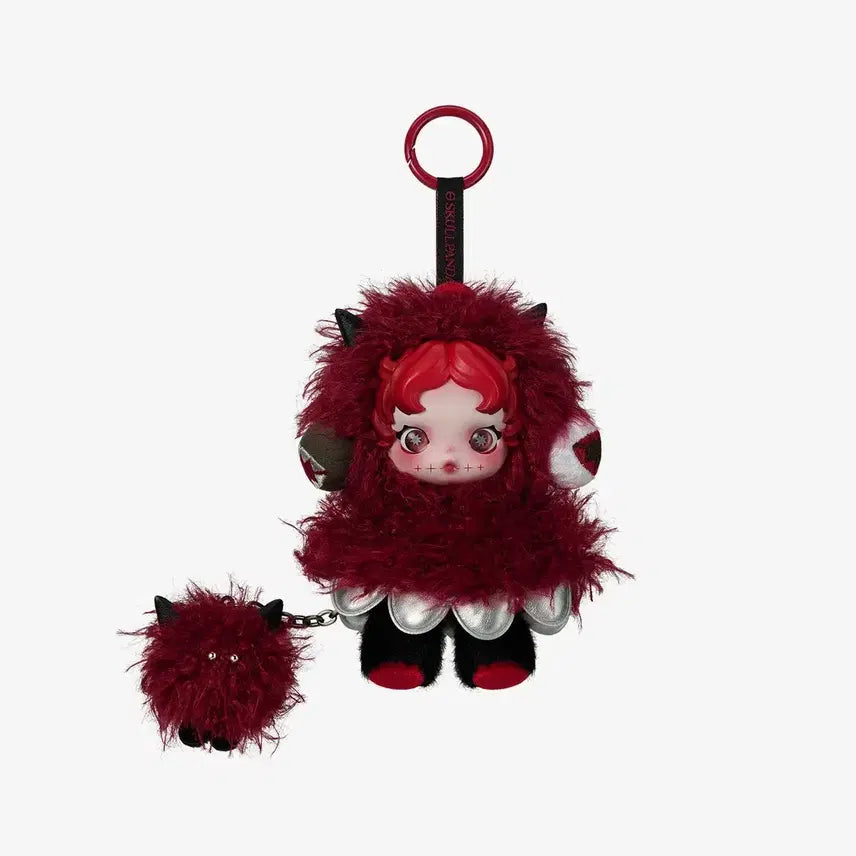 [BUNJANG] Pop Mart Skullpanda "Find Me!" Gluttony Ghost Plush Keyring (Sealed) / 정품 미개봉 새상품)팝마트 스컬판다 날 찾아봐! 탐식귀 인형키링
