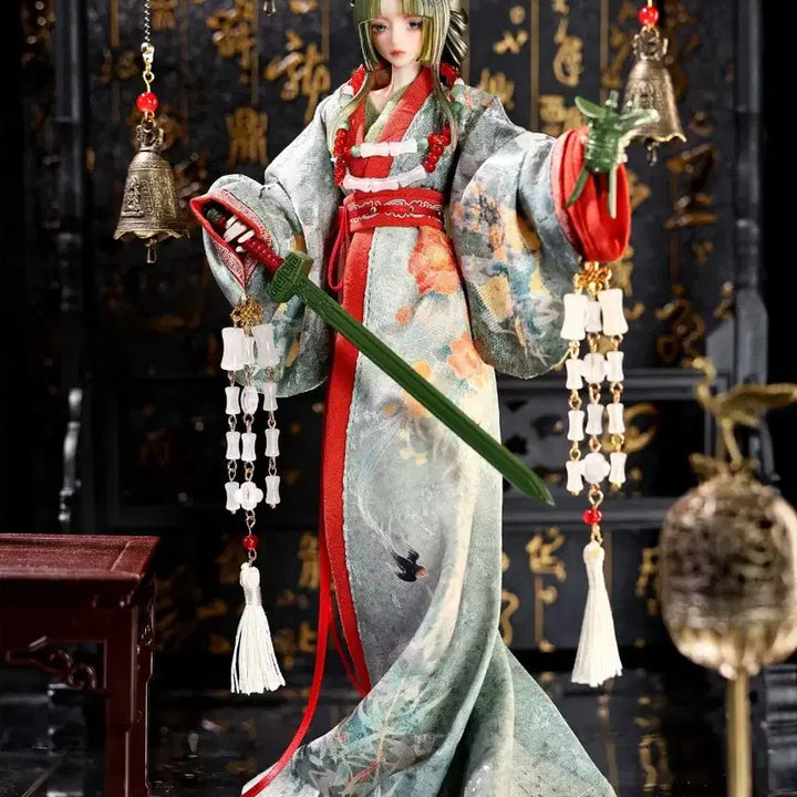 [BUNJANG] Fengweitiannian Bronze Blind Doll Six-Body Doll BJD Classical Style Full Set / 풍월천년 청동 블라인드 돌 육일돌 BJD 구체관절인형 고전풍 풀세트