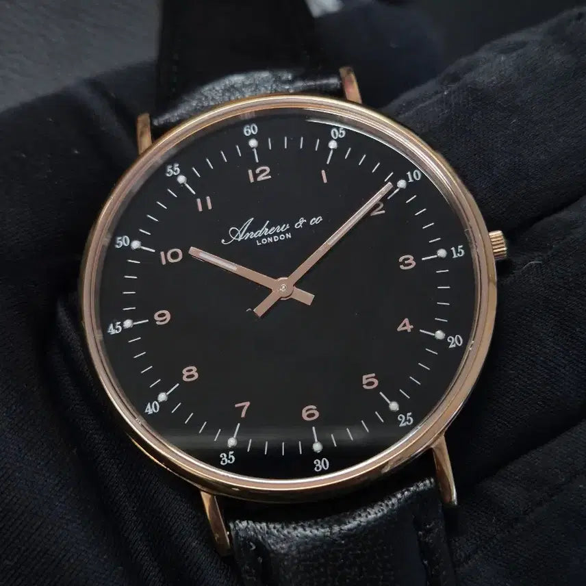 [BUNJANG] Andrew &amp; Co FILEY AC-607,608 RB Leather Couple Watch Set / Andrew&amp;co 커플시계 새상품