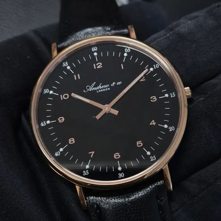 [BUNJANG] Andrew &amp; Co FILEY AC-607,608 RB Leather Couple Watch Set / Andrew&amp;co 커플시계 새상품