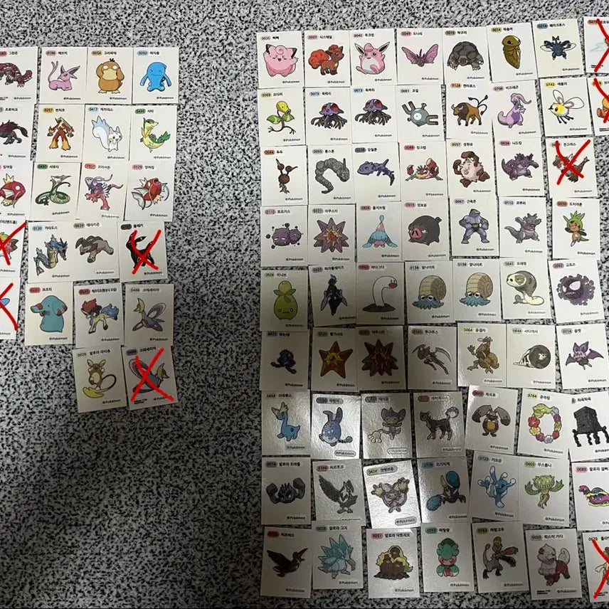 [BUNJANG] Pokemon Stickers (Tteubuseal) - 30th Anniversary Original Artwork &amp; 30th Anniversary Reprint Version / 포켓몬 띠부씰 교환