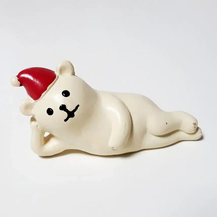 [BUNJANG] Deccor 2013 Christmas Lying Polar Bear Figurine / 데꼴 2013 concombre 크리스마스 누워있는 북극곰
