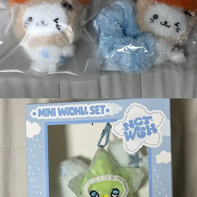 [BUNJANG] NCT WISH Yushi Bubble-nyan Scrunchie Pocket-WishDoll Woobee-Wichu Bundle Set / (미개봉/일괄) 엔시티위시 유우시 버블냥 스크런치 포켓위시돌 우비위츄