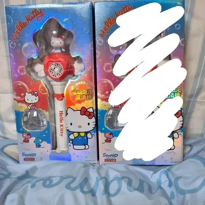 [BUNJANG] Hello Kitty Electric Bubble Wand Toy / 헬로키티 전동 버블 요술봉 새상품